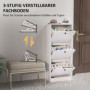 Skoskåp med 3 Nedfällbara Lådor – 47 x 28 x 115 cm, Modern Design
