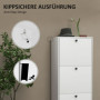 Skoskåp med 3 Nedfällbara Lådor – 47 x 28 x 115 cm, Modern Design