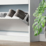 Skoskåp med 3 Hopfällbara Lådor – 80 x 17 x 108 cm, För 12 Par Skor