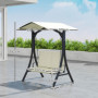 Hammock Gunga med Justerbart UV-Skyddstak och Dubbel Komfortsits – 150 x 120 x 182 cm