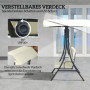 Hammock Gunga med Justerbart UV-Skyddstak och Dubbel Komfortsits – 150 x 120 x 182 cm