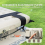 2-i-1 Campingsäng med Uppblåsbar Madrass och Automatisk Pump – 200 x 153 x 56,5 cm