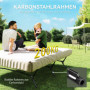 2-i-1 Campingsäng med Uppblåsbar Madrass och Automatisk Pump – 200 x 153 x 56,5 cm