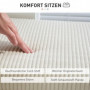 Förvaringspall Manchester Beige med Dold Förvaring och Stålram – 112 x 42 x 40 cm