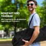 x2 Hopfällbar Campingstol med Nackstöd, Förvaring och Kylficka – 94 x 62 x 100 cm