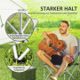 Hopfällbar Campingstol i Fuskmocka med Sidofickor – 90 x 63 x 100 cm