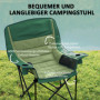Hopfällbar Campingstol med Mugghållare och Bärväska Grön 90 x 60 x ...