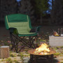 Hopfällbar Campingstol med Mugghållare och Bärväska Grön 90 x 60 x ...