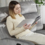 Relax Fåtölj 2-sits med Lutning Ryggstöd 135 grader och Pocketfjädring Grå