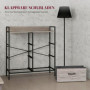 Tygbyrå med 6 Lådor och Hyllplan i Industriell Design – 79 x 29 x 85 cm