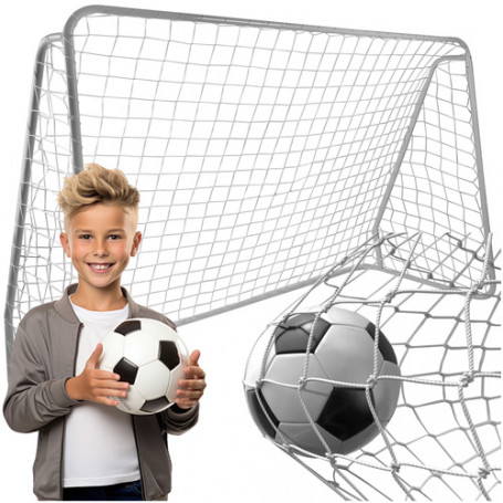 Fotbollsnät till mål 213x150x90 cm – förstärkt & väderbeständigt