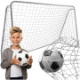 Fotbollsnät till mål 213x150x90 cm – förstärkt & väderbeständigt