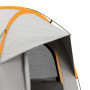 Bil Campingtält med Nätfönster 239 x 210 x 210 cm, Orange + Grå