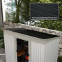 Takplåt 12 st 129 x 45 cm 7m² Mörkgrå