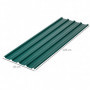 Takplåt 12 st 129 x 45 cm 7m² Grön