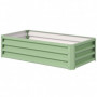 Odlingslåda Väderbeständig Öppen Botten Metall 120 x 60 x 30,5 Grön
