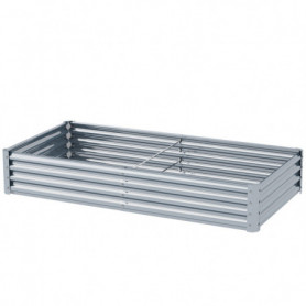 Odlingslåda Öppen Botten Metall 180 x 90 x 30 cm, 459 L Kapacitet