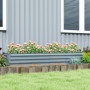 Odlingslåda Öppen Botten Metall 180 x 90 x 30 cm, 459 L Kapacitet