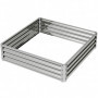 Odlingslåda Galvaniserat Stål Silver 120 x 120 x 30 cm