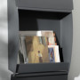 Brevlåda Metall Modern Låsbar 32 x 10 x 45 cm