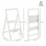 Hopfällbar 2-stegs Trappstege i Aluminium – 150 kg, 49,7 x 41,5 x 82,6 cm
