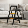 Hopfällbar 2-stegs Trappstege i Aluminium – 150 kg, 48 x 44,5 x 86,3 cm