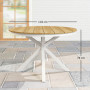 Runt Trädgårdsbord Ø118cm Teak