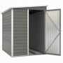 Redskapsbod i Metall Låsbar Dörr 142 x 184 x 165/181 cm, grå