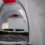 Campingtält för 4 Personer 3 Rum med Fönster Grå