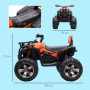 Elektrisk Mini-Fyrhjuling 3-8 km/h, 45 min. drifttid, Till Barn 3-5 år Orange