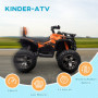 Elektrisk Mini-Fyrhjuling 3-8 km/h, 45 min. drifttid, Till Barn 3-5 år Orange