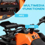 Elektrisk Mini-Fyrhjuling 3-8 km/h, 45 min. drifttid, Till Barn 3-5 år Orange