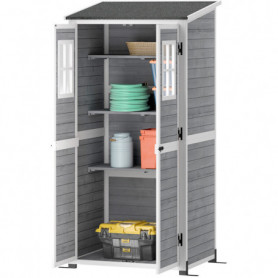 Redskapsbod Trä Med Fönster Hyllor & Låsbara Dörrar Väderbeständig ...