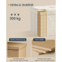 Sittpall Fleeceyta Krämvit med Förvaring 38 x 38 x 38 cm