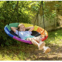 Rund Stork's Nest-gunga för barn och vuxna – Ø110 cm, justerbara re...