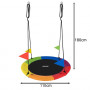 Rund Stork's Nest-gunga för barn och vuxna – Ø110 cm, justerbara re...
