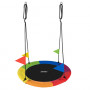 Rund Stork's Nest-gunga för barn och vuxna – Ø110 cm, justerbara re...