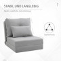 Bäddfåtölj 3-i-1 Golv Design Grå