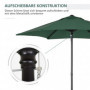 Parasoll Ø196 cm Hopfällbar Grön