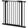 Justerbar Säkerhetsgrind för Husdjur Utan Borrning 68 x 77 cm Metall Svart