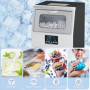 Ismaskin 10 L, 4 kg med Självrengöring och LCD-display – 30 kg/Dag SIiver
