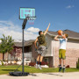 Höjdjusterbar Fristående Basketkorg 146-236 cm Svart Blå