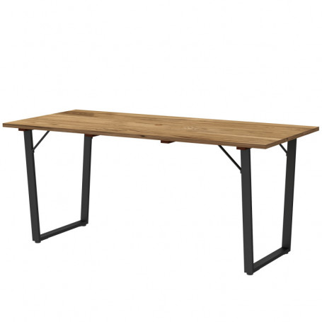 Trädgårdsbord för 6 Personer med Paraplyhållare 175 x 80 cm