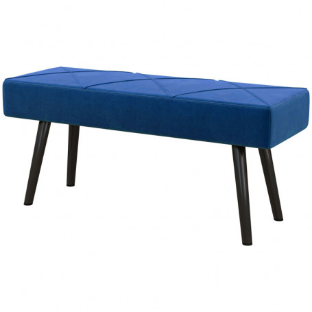 Sittbänk - Sängbänk 100 x 36 x 45 cm Sammet Blå
