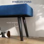 Sittbänk - Sängbänk 100 x 36 x 45 cm Sammet Blå