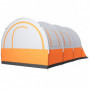 Campingtält till 5 personer, Separata utrymmen, Vattentätt, Vit/Orange, 480 x 260 x 200 cm