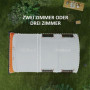 Campingtält till 5 personer, Separata utrymmen, Vattentätt, Vit/Orange, 480 x 260 x 200 cm