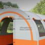 Campingtält till 5 personer, Separata utrymmen, Vattentätt, Vit/Orange, 480 x 260 x 200 cm