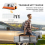 Campingtält till 5 personer, Separata utrymmen, Vattentätt, Vit/Orange, 480 x 260 x 200 cm