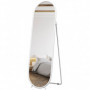 Golvspegel Oval Vit 160 x 40 cm